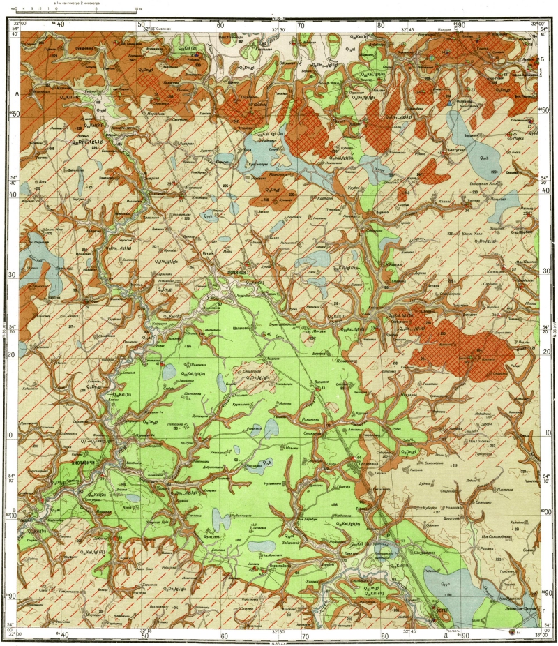 Карта четвертичных отложений самара