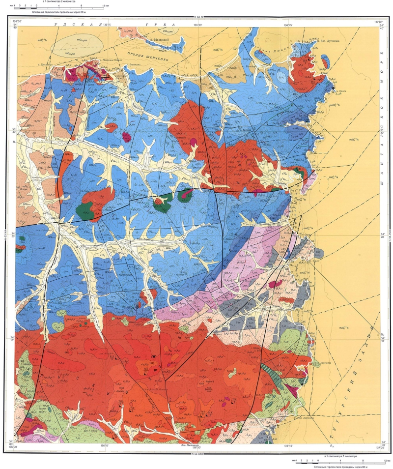 Геологическая карта m 53