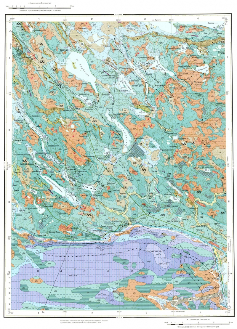 Карта четвертичных отложений карелии