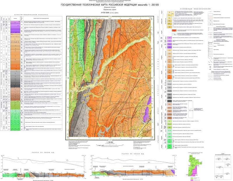 Геологическая карта масштаба 1 200000