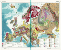 Геологическая карта Европы и Европейской части СССР