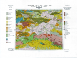 J-37-Б (Erzurum). Turkiye Jeoloji Haritasi (Geological map of Turkey)