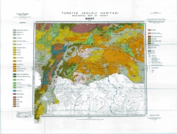 J-37-В (Hatay). Turkiye Jeoloji Haritasi (Geological map of Turkey)