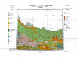 K-37-В (Samsun). Turkiye Jeoloji Haritasi (Geological map of Turkey)