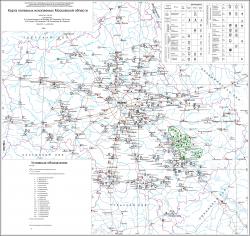 Карта полезных ископаемых Московской области. 