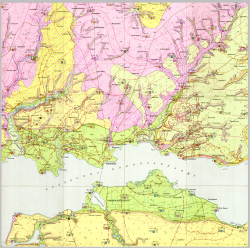 L-36-V (Никополь). Геологическая карта СССР. Серия Центральноукраинская. Гидрогеологическая карта