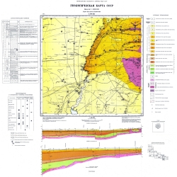 L-36-XII (Мелитополь). Геологическая карта СССР. Серия Центральноукраинская