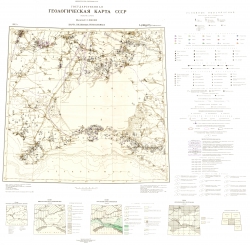 L-(36),(37). Государственная геологическая карта СССР (Симферополь). Карта полезных ископаемых
