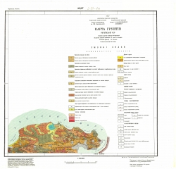 L-37-XIX. Карта грунтов Украинской ССР (Карта грунтiв)