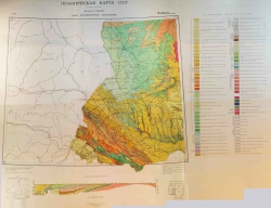 M-(34),(35) (Львов). Геологическая карта СССР. Карта дочетвертичных образований