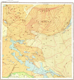 M-44-VIII. Геологическая карта СССР. Карта четвертичных образований. Кулундинско-Барабинская серия