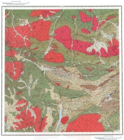 M-45-VI. Геологическая карта СССР. Серия Западно-Саянская