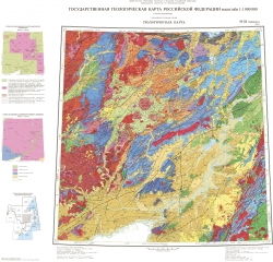 M-53 (Хабаровск). Государственная геологическая карта Российской Федерации. Третье поколение. Геологическая карта. Дальневосточная серия