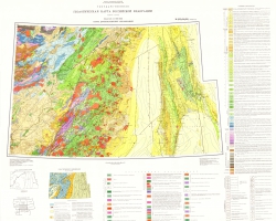 M-(53),54,(55). Государственная геологическая карта СССР (Хабаровск). Карта дочетвертичных образований