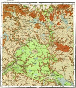 N-36-XV. Геологическая карта СССР. Карта четвертичных отложений. Подмосковная серия