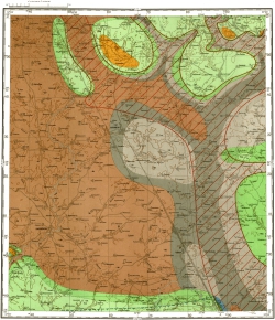 N-36-XV. Геологическая карта СССР. Подмосковная серия