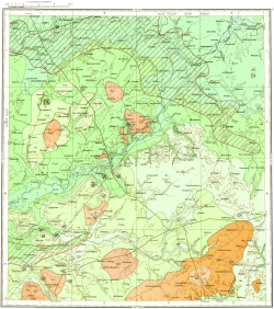 N-36-XXVII. Геологическая карта СССР. Геологическая карта и карта полезных ископаемых дочетвертичных образований. Брянско-Воронежская серия