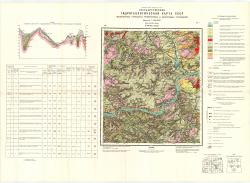N-37-IX (Кашира). Государственная гидрогеологическая карта СССР. Водоносные горизонты четвертичных и неогеновых отложений. Московская серия