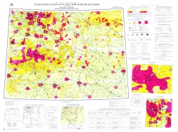 N-37,(38) (Москва). Государственная геологическая карта СССР. Геолого-экологическая карта