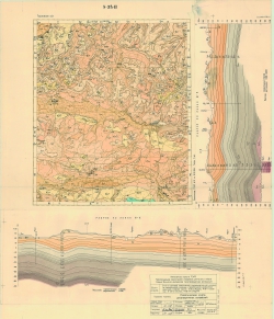 N-38-II. Геологическая карта дочетвертичных отложений