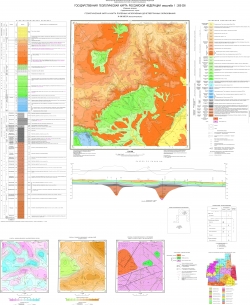 N-38-XXXV (Базарный Карабулак). Государственная геологическая карта Российской Федерации. Издание второе. Средневолжская серия. Геологическая карта и карта полезных ископаемых дочетвертичных образований