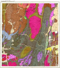 N-41-XIX. Геологическая карта СССР. Геологическая карта дочетвертичных образований