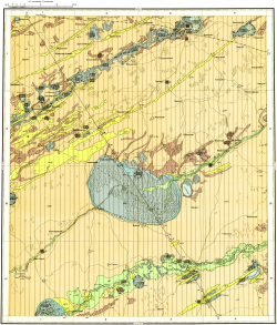 N-44-VIII. Геологическая карта СССР. Геологическая карта и карта полезных ископаемых четвертичных образований. Кулундинско-Барабинская серия