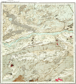N-45-XXXI. Геологическая карта СССР. Геологическая карта и карта полезных ископаемых дочетвертичных образований. Кулундинско-Барабинская серия