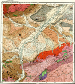 N-46-XXV. Геологическая карта СССР. Геологическая карта и карта полезных ископаемых дочетвертичных образований. Минусинская серия