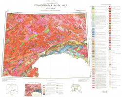 N-(50),51 (Сковородино). Геологическая карта СССР (новая серия). Карта дочетвертичных образований