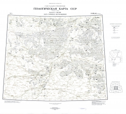 O-(41),42 (Тюмень). Государственная геологическая карта СССР (новая серия). Карта торфяных месторождений