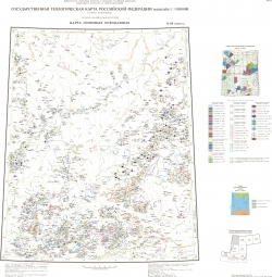 O-49 (Киренск). Государственная геологическая карта Российской Федерации. Третье поколение. Карта полезных ископаемых. Алдано-Забайкальская серия