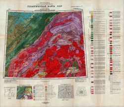 O-49,(50) (Бодайбо). Государственная геологическая карта СССР (новая серия). Карта дочетвертичных образований