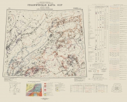 O-49,(50) (Бодайбо). Государственная геологическая карта СССР (новая серия). Карта полезных ископаемых