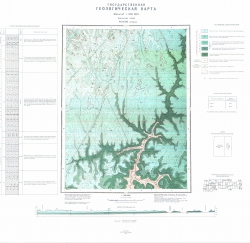 O-51-III (р.Олонсо). Государственная геологическая карта. Карта дочетвертичных отложений. Амгинская серия