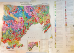 O-56 (Магадан); P-56,57 (Сеймчан). Государственная геологическая карта СССР (Новая серия). Карта дочетвертичных образований