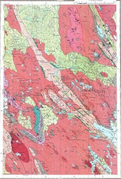 P-36-III. Геологическая карта СССР. Карельская серия