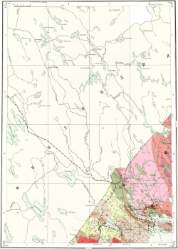 P-36-XIII. Геологическая карта СССР. Геологическая карта и карта полезных ископаемых дочетвертичных образований. Карельская серия