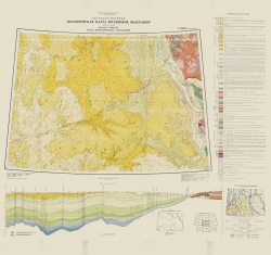 P-44,45 (Верхнеимбатск). Государственная геологическая карта Российской Федерации (новая серия). Карта дочетвертичных образований