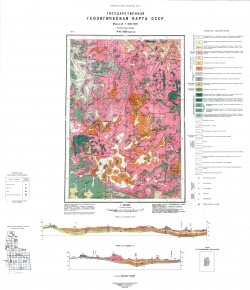 P-47-XIII (Сурингда). Государственная геологическая карта СССР. Серия Тунгусская