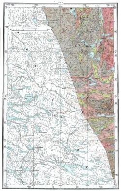Q-35-XVIII. Геологическая карта СССР. Карельская серия