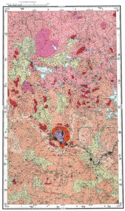 Q-36-I. Карта полезных ископаемых СССР. Кольская серия