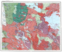 Q-36-XIX,XX. Геологическая карта СССР. Карельская серия