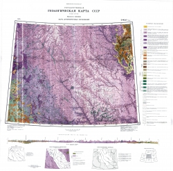 Q-46,47 (Тура). Государственная геологическая карта СССР (новая серия). Карта дочетвертичных образований
