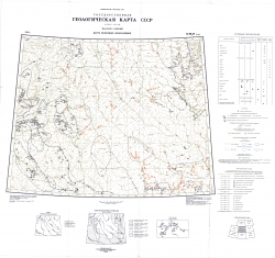 Q-46,47 (Тура). Государственная геологическая карта СССР (новая серия). Карта полезных ископаемых