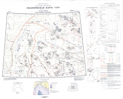 Q-56,57 (Среднеколымск). Государственная геологическая карта СССР (новая серия). Карта полезных ископаемых