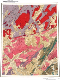 S-46-VII,VIII. Геологическая карта СССР. Таймырская серия