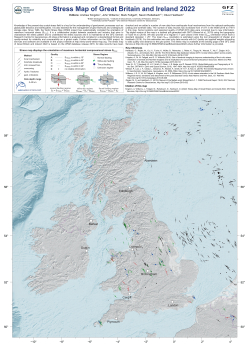 Stress map of Great Britain and Ireland / Карта тектонических напряжений Англии и Ирландии