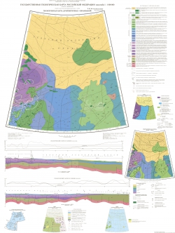 U-41-44 (Земля Франца-Иосифа (восточные острова)). Государственная геологическая карта Российской Федерации. Третье поколение. Геологическая карта дочетвертичных образований. Северо-Карско-Баренцевоморская серия