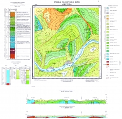 Учебная геологическая карта №11. Старый комплект